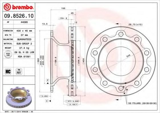 AP 44065 Brake Disc